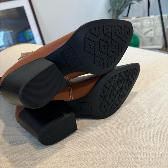 Zodiac Women’s Dawson Western Tall Boots in Brown & Cream Size 9 NWB - Picture 6 of 8